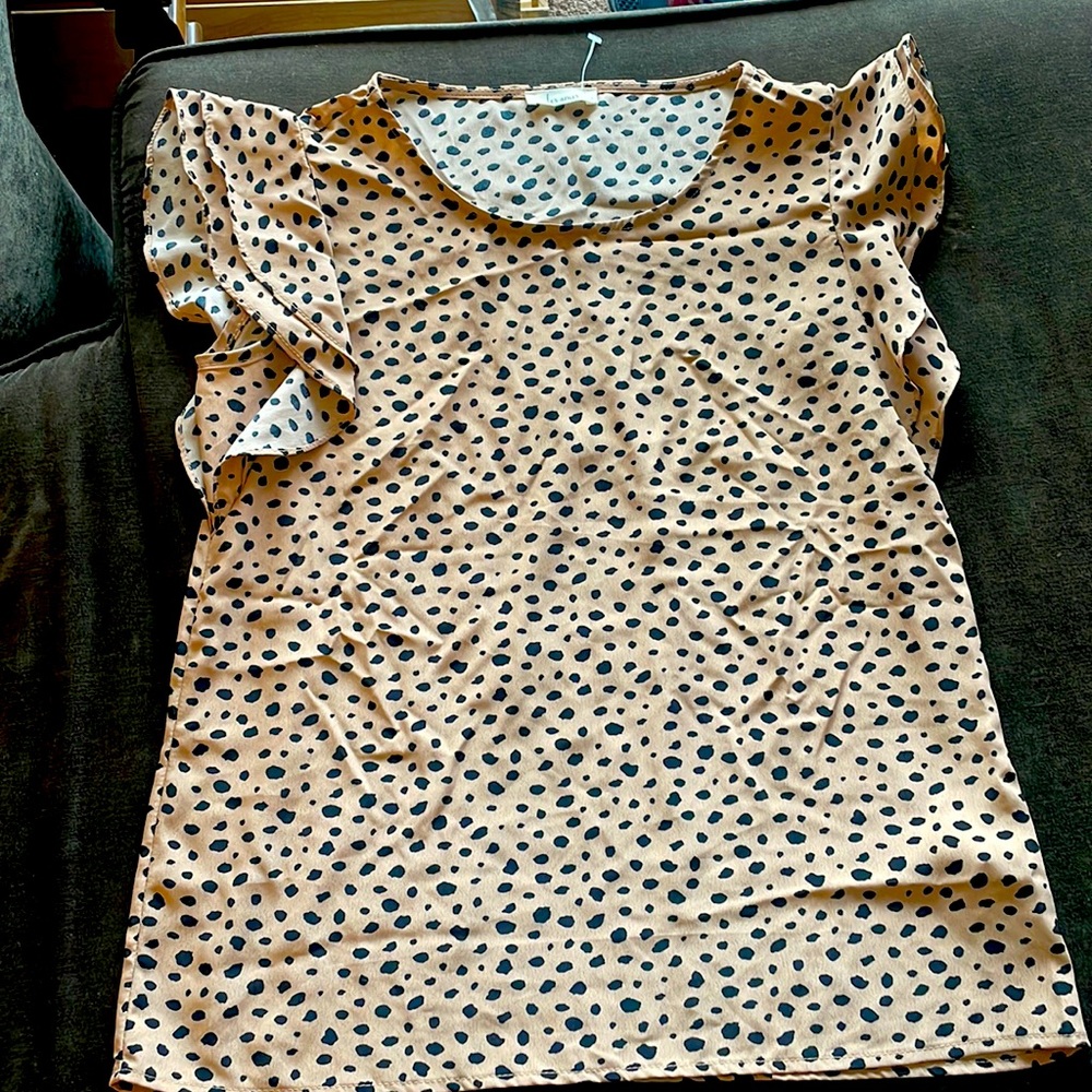 Small cheetah print blouse